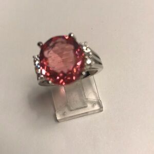 Pink Tourmaline 925 Sterling Silver Ring